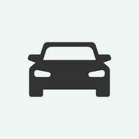 Car icon in flat style simple traffic icon vector