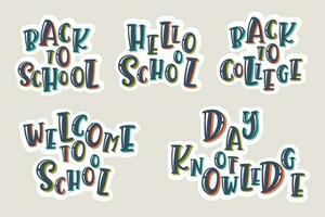 Back to school bold text. Back to school lettering in the style of a cut  out paper. Hand drawn vector illustration. 25743476 Vector Art at Vecteezy