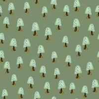 Magical fly agaric wallpaper. Seamless pattern with fairytail mushrooms. vector