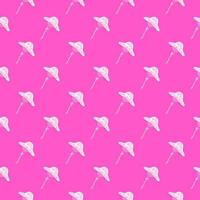 Seamless pattern with fairytail mushrooms. Magical fly agaric wallpaper. vector