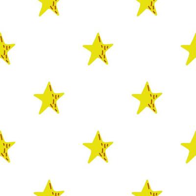 Cute stars seamless pattern in doodle style. Constellation wallpaper