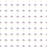 Seamless pattern with fairytail mushrooms. Magical fly agaric wallpaper. vector