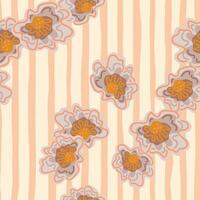 Abstract floral endless background. Chamomile flower seamless pattern, elegantly in a simple style. vector