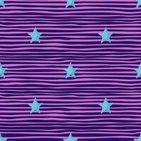 Cute stars seamless pattern in doodle style. Constellation wallpaper vector