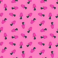 Magical fly agaric wallpaper. Seamless pattern with fairytail mushrooms. vector
