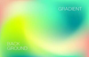 Trendy gradient green background with vibrant colors vector