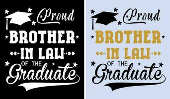 Proud Senior Family Graduation Shirt Design 2023 vector