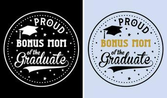 Proud Senior Family Graduation Shirt Design 2023 vector