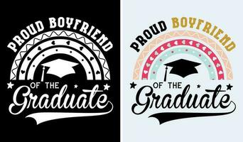 Proud Senior Family Graduation Shirt Design 2023 vector