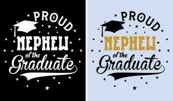 Proud Senior Family Graduation Shirt Design 2023 vector