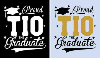 Proud Senior Family Graduation Shirt Design 2023 vector