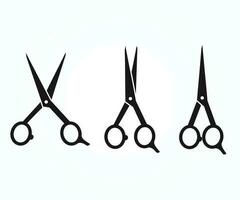 Scissors icon set. Scissor vector icon on white background