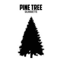 Pine Tree Silhouette vector stock illustration cedar tree silhoutte vector