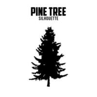 Pine Tree Silhouette vector stock illustration cedar tree silhoutte vector