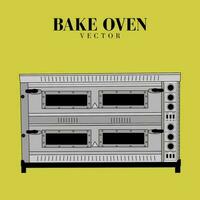 Bake Oven Vector Stock Illustration,  Bakery Equipment Vector Illustration