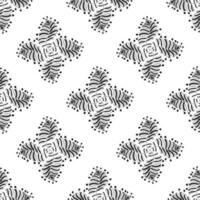 Vector seamless pattern. Abstract pattern on a white background. Plants.