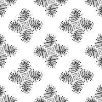 Vector seamless pattern. Abstract pattern on a white background. Plants.