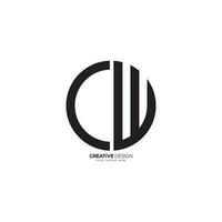 letra h C t con clásico forma negativo espacio monograma creativo logo. h logo. C logo. t logo vector