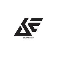 Letter s e c stylish modern monogram creative logo. S logo. E logo. C logo vector