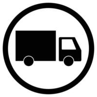 Lorry delivery icon. Truck transportation, cargo transport icon, vector illustration