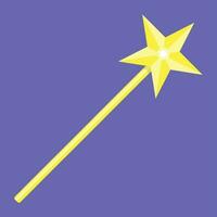 Magic wand with star vector