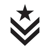 military rank icon vector