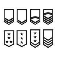 military rank icon vector