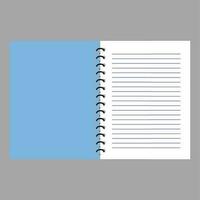 Notebook binder flat. Vector organizer business item illustration