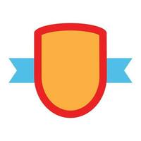 Shape of shield badge vector. Web quality insignia banner illustration vector
