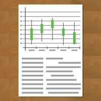 Exchange graph chart vector. Finance growth and investment progress document illustration vector