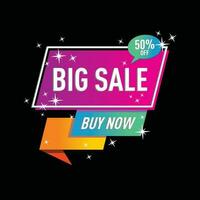 vector banner Big sale