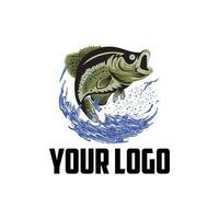 vector logo bluegill pescado