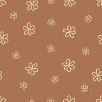 seamless flower pattern boho colores for wallpaper , background, web, fabric vector