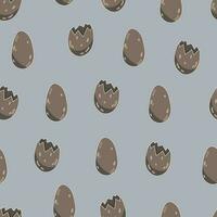 Seamless pattern of Dinosaur Eggs vector