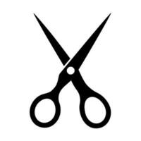 Simply Black Scissors Icon. Vector Illustration