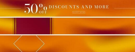 Luxurious Gradient Web Banners. Vector Templates.