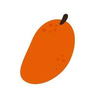 Mango exotic fruit vegetarian food icon vector