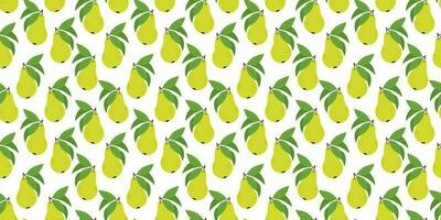 seamless pattern pear fruit texture wallpaper design vector