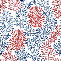 seamless pattern with abstract print, small pattern in red and blue. bright summer print vector