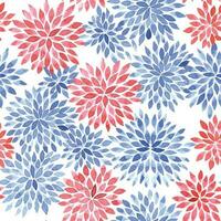 seamless pattern with abstract print, small pattern in red and blue. bright summer print vector