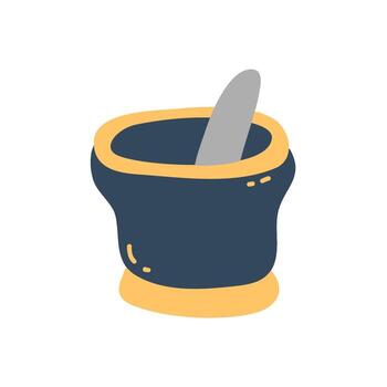 kitchen elements in flat design vector