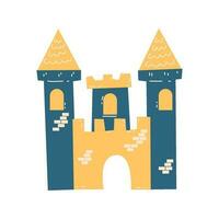 fairy tale castle concept vector