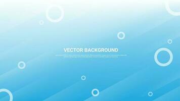 abstract vector background geomatric bg light blue and white circles and lines