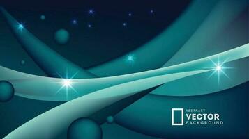 Abstract vector background curves lines stars bg