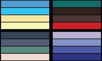 Retro  Color palettes illustration template  bundle design vector
