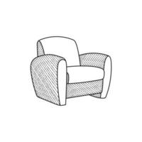 sofa armchair furniture logo vector illustration design template, logo for your company