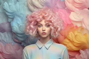 A collection of dynamic pastel hues photo