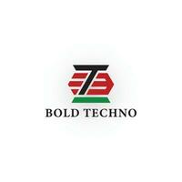 Abstract initial letter BT or TB logo in black, red, and green color isolated in white background. Initial letter BT, straight linked line bold logo, gradient fire red black colors for technology logo vector