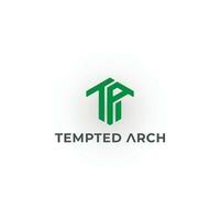 Abstract initial letter TA or AT logo in green color isolated in white background. T and A monogram logo in the hexagon shape. Green hexagon letter TA logo for real estate and construction logo design vector