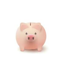 3d cerdito banco para bancario, finanzas, economía, inversión concepto. vector icono.